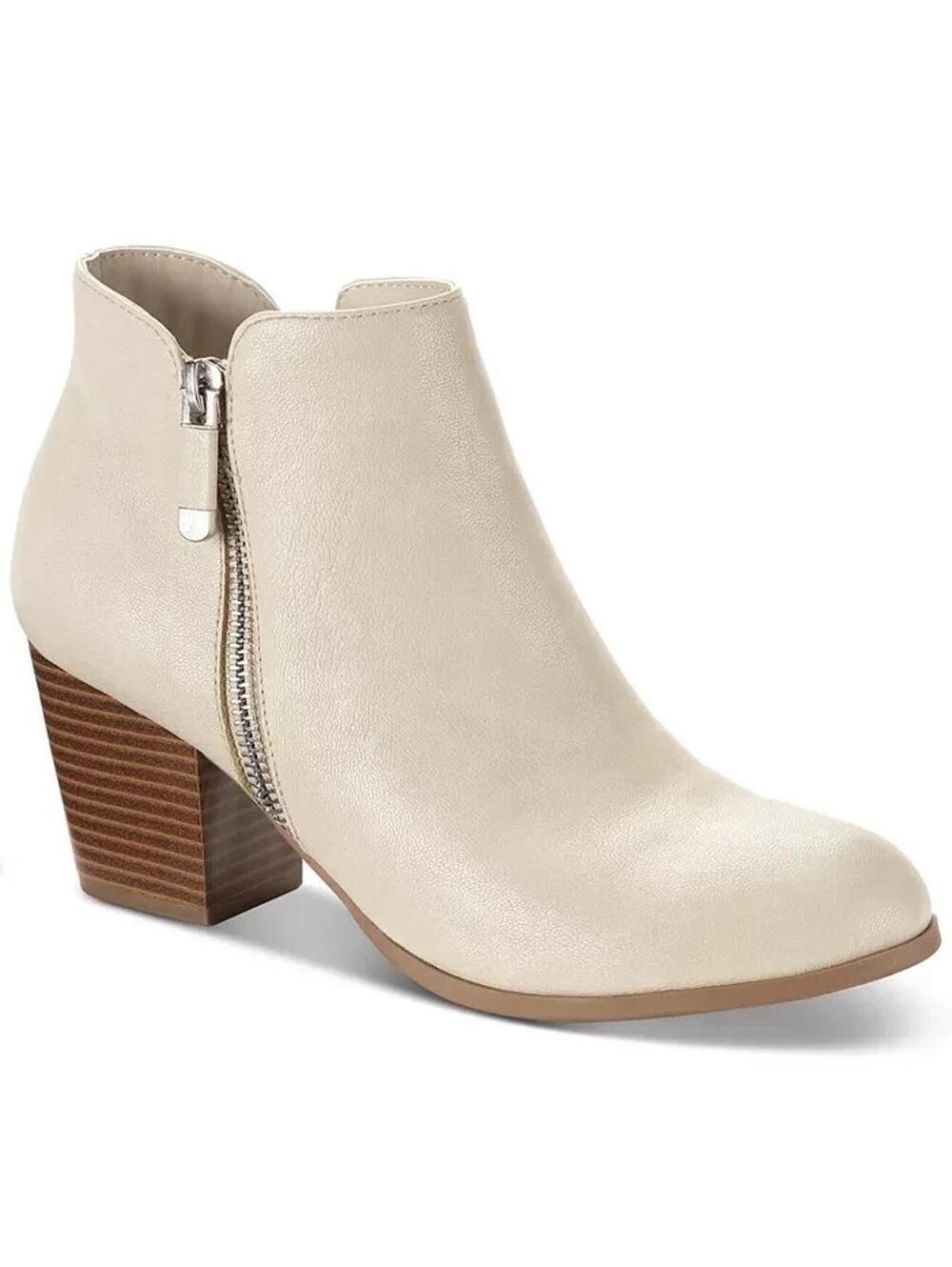 NWB Style & Co Masrinna Ecru Ankle Boots Women's Size 9